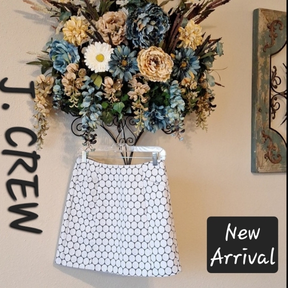 J. Crew Dresses & Skirts - J. CREW Gray & White Mini Skirt. Excellent Condition Size 4